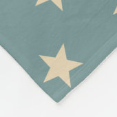 Rustieke Amerikaanse vlag fleece deken cadeau (Hoek)