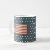Rustieke  Amerikaanse vlag Koffie Mok (Voorkant links)