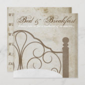 Rustieke Antiek Bed & Breakfast Uitnodigingen (Voorkant / Achterkant)