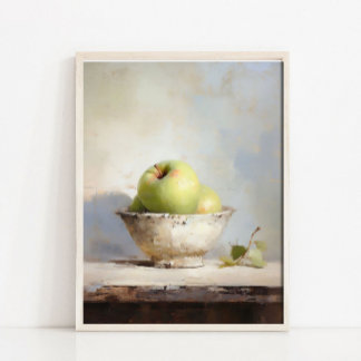 Rustieke Appel Stilleven Print, Vintage Franse Sti Poster
