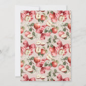 Rustieke appel van onze Eye Baby shower Invitation Kaart (Achterkant)