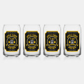 Rustieke Apple Cider gepersonaliseerd Blikvorm Glas (Achterkant)