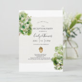 Rustieke Arboretum Oak Tree Receptie Alleen bruilo Kaart (Staand voorkant)