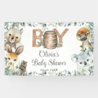 Rustieke Australische Dieren Jongen Baby shower Ac