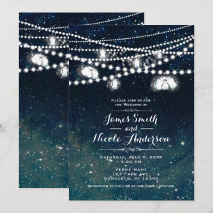 Rustieke avond nachtelijke hemel metselwerk lampen kaart