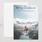 Rustieke Avonturen Kerstmis Feestdagenkaart (Voorkant / Achterkant)