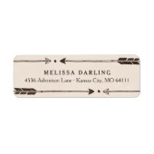 Rustieke avontuur thema Adresetiketten Etiket (Voorkant)