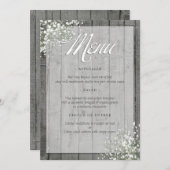 RUSTIEKE BABY'S ADEMMENU MENU (Voorkant / Achterkant)