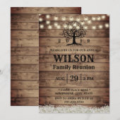 Rustieke Baby's Breath Familiestamboom Familiereün Kaart (Voorkant / Achterkant)