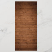 Rustieke Baby's Breath Lights Bruiloft Menu (Achterkant)