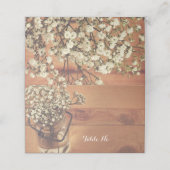 Rustieke Baby's Breath Mason Jar Bruiloft Gevouwen (Buitenkant ongevouwen)