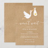 Rustieke babyshower strooicancelkaart kaart (Voorkant / Achterkant)