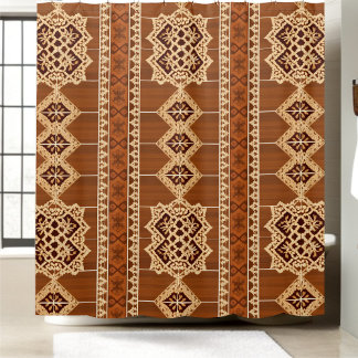Rustieke badkamer douchegordijnen stijl 2