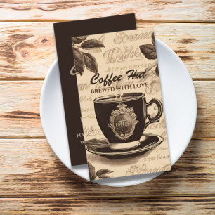 Rustieke  Barista Coffee Shop Cafe Visitekaartje