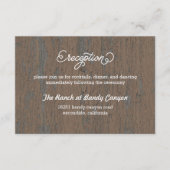 Rustieke bast-ontvangstkaart/ Encluskaart Informatiekaartje (Voorkant)