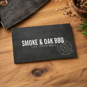 Rustieke BBQ Smokehouse Visitekaartje