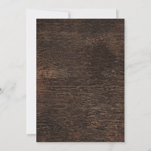 Rustieke BBQ-zomerfeest in de achtertuin Kaart (Achterkant)