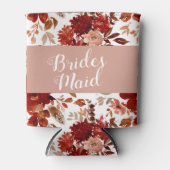 Rustieke Beauty Floral ingelijst Waterverf bruidsm Blikjeskoeler (Voorkant)