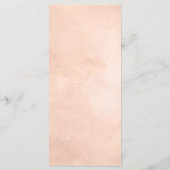 Rustieke Beauty Floral ingelijst Waterverf Herfst  Menu (Achterkant)