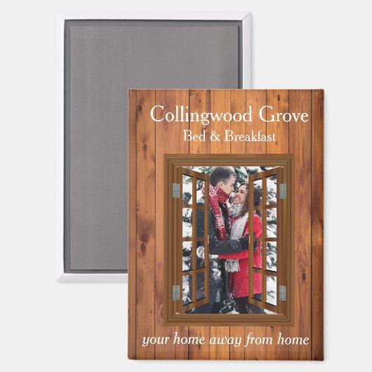 Rustieke Bed and Breakfast 🌿 Country Inn Guestboo Magneet (Voorkant / Achterkant)