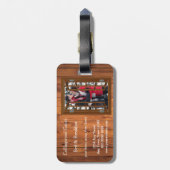 Rustieke Bed & Breakfast 🌿 Promotie Bagagelabel (Achterkant verticaal)