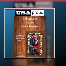 Rustieke Bed & Breakfast 🌿 Promotie Bagagelabel