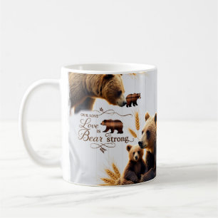 Rustieke Beer Familie Liefde is Sterk Klassieke Mo Koffiemok
