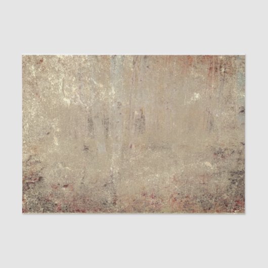 Rustieke  Beige Bruine Grunge Textuur Tissuepapier (Voorkant)