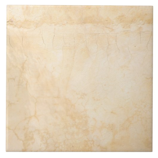 Rustieke beige bruine terracotta tegeltje (Voorkant)