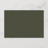Rustieke Berg Bruiloft QR Code RSVP Informatiekaartje (Achterkant)