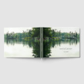 Rustieke berg meer bruiloft gasten herinneringen gastenboek (Volledig)