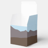 Rustieke Berg Waterverf Bruiloft Favor Box Bedankdoosjes (Geopend)