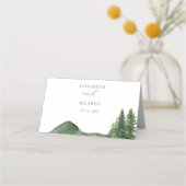 Rustieke berg Woodland Pine Tree bruiloft Tafel N (Achterkant)