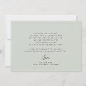 Rustieke bergbos foto bruiloft bedankkaart (Achterkant)