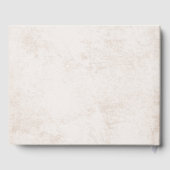 Rustieke bergen & dennenbomen Bruiloft Monogram Gastenboek (Achterkant)