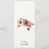 Rustieke bergen | Desert Wedding Reception Menu (Achterkant)