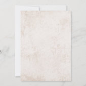 Rustieke bergen en dennenbomen bruiloft uitnodigin kaart (Achterkant)