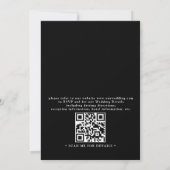 Rustieke bergmeer bos budget QR-code bruiloft Kaart (Achterkant)