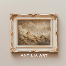 Rustieke bergtoppen Landschap  kunst