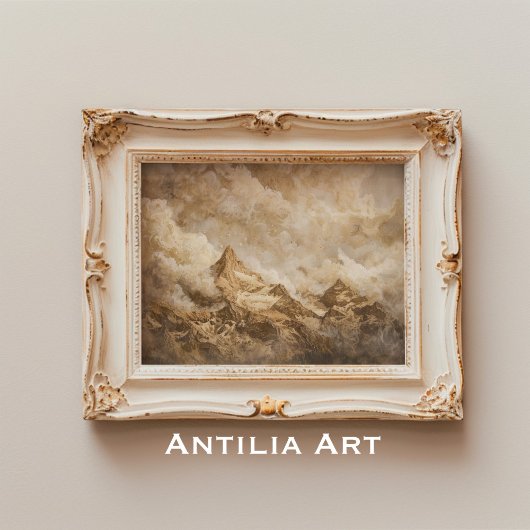 Rustieke bergtoppen Landschap kunst Poster