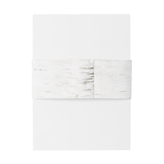 Rustieke berk bark hart bruiloft uitnodigingen wikkel (Achterkant Voorbeeld)