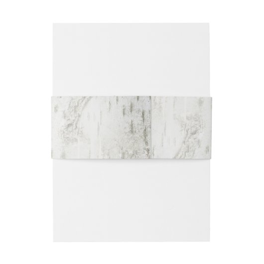 Rustieke berk bark hart bruiloft uitnodigingen wikkel (Achterkant Voorbeeld)