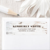 Rustieke berk bast textuur herfst bruiloft etiket (Insitu)