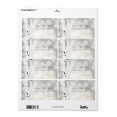 Rustieke berk boom winter sneeuw partij pakket lab etiket (Full Sheet)