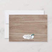 Rustieke Berken en Herten Wedding Response Kaart (Achterkant)