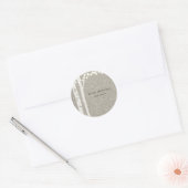 Rustieke berkenboom string lampjes gunst Stickers (Envelop)