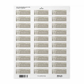 Rustieke berkenboom String Lights Adresetiketten Etiket (Full Sheet)