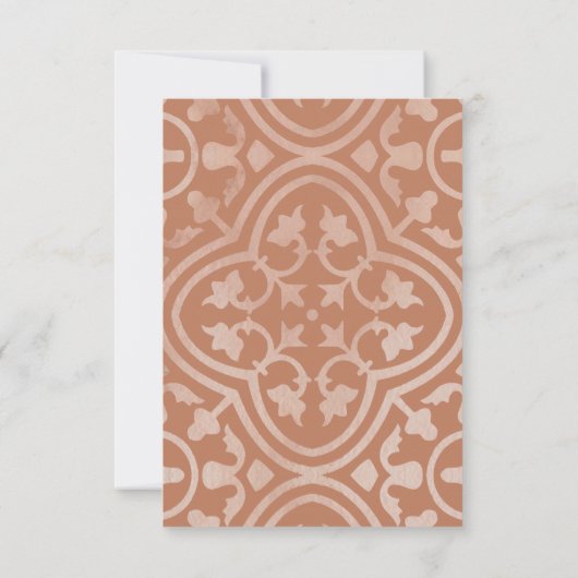 Rustieke bestemming bruiloft QR-code RSVP-kaart RSVP Kaartje (Achterkant)