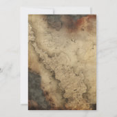 Rustieke Bestemming Waterverf Kaart Reizen Bruilof (Achterkant)