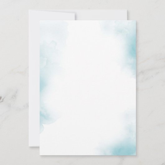 Rustieke Blauwe Bloemen 15e Verjaardag Quinceanera Save The Date (Achterkant)